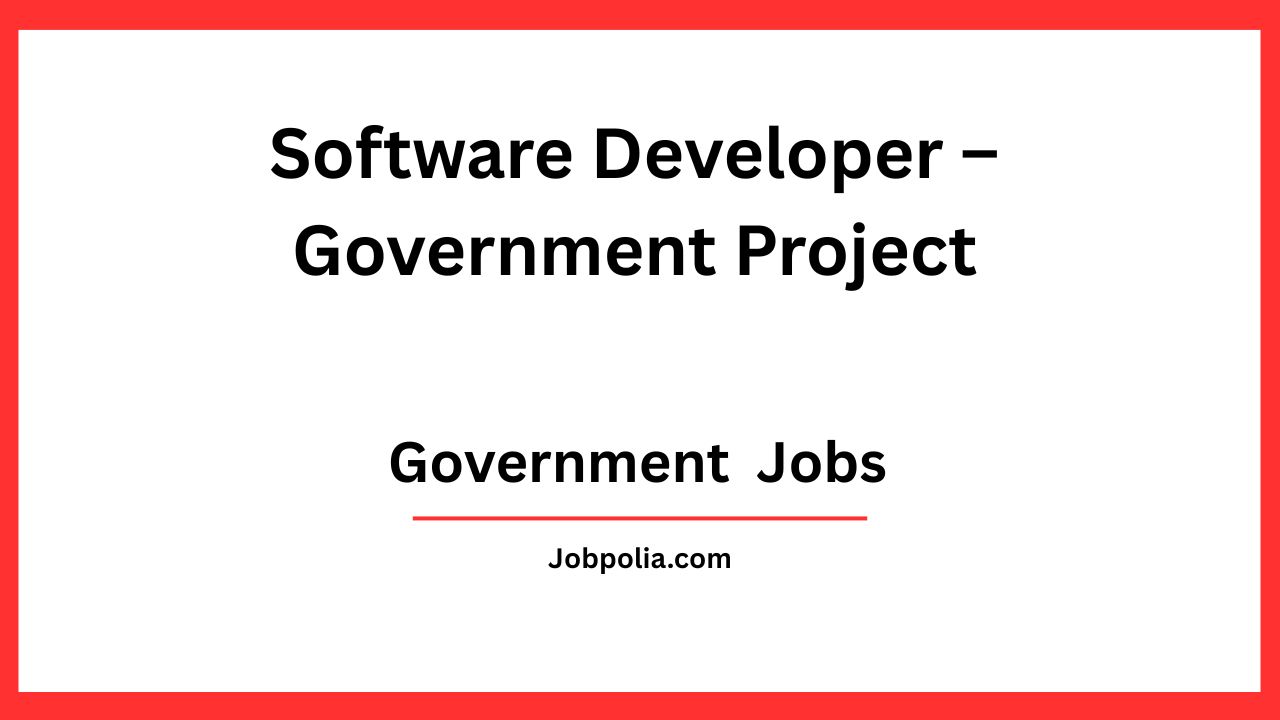 Software Developer – Government Project