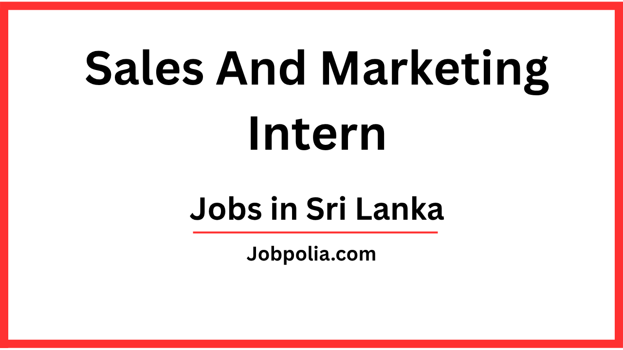 Sales And Marketing Intern