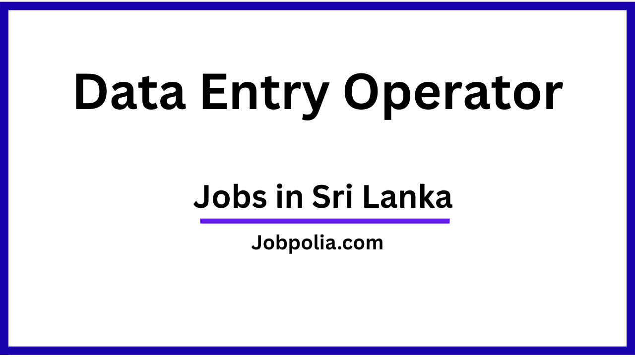 Data Entry Operator